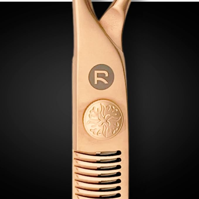 Saki Shears Gold Hair Thinning Shears - For Professional Hairdressers - Japanese VG 10 Cobalt Steel