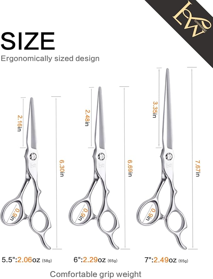 Hair Cutting Scissors Professional,Undergoes Rigorous 238-Step Process,Professional Hair Scissors For Women & Men,440C Steel,5.5 IN,1 Pack