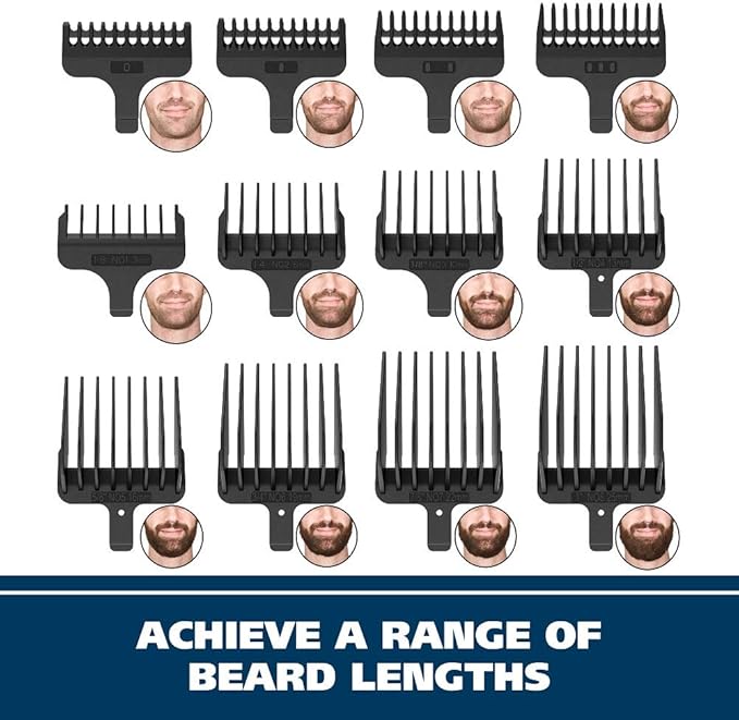 Wahl Stainless Steel Lithium Ion 2.0+ Slate Beard Trimmer for Men - Electric Shaver, Nose Ear Trimmer, Rechargeable All in One Men's Grooming Kit (Pack of 6)