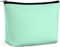 Fashion Zipper Cosmetic Case, Portable Makeup Case, Personality Toiletry Bag, Travel Cosmetic Toiletry Bag Light Blue
