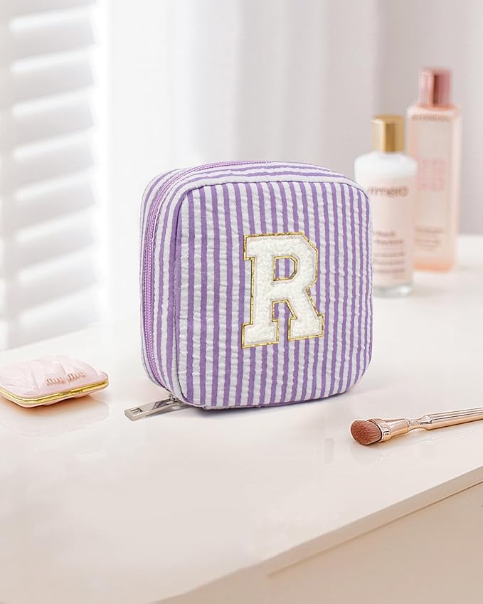 LETGO Gifts for Girls Teen Girl - Pink Preppy Makeup Bag Best Friend Birthday Gifts Teacher Gifts for Women Wedding Gifts Bridesmaid Gifts Daughter Teacher Wife Gifts Teen Girl Gifts