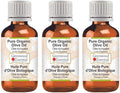 Greenwood Essential Pure Olive Oil (Olea europaea) Cold Pressed (Pack of Three) 100ml X 3 (10 oz)