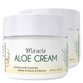 Deluvia Miracle Aloe Cream | Face & Body Moisturizer with Vitamin E & Organic Aloe Vera | Hydrating, Soothing for Dry Skin, Anti-Wrinkle, Acne Scars, Rosacea, Psoriasis, Eczema - 2 Pack