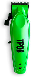 TPOB X Digital Brushless 6800rpm Metal Professional Hair Clippers for Men, XO Combination Fade/Taper Blade Cordless Rechargeable Clippers (X Clipper Green)