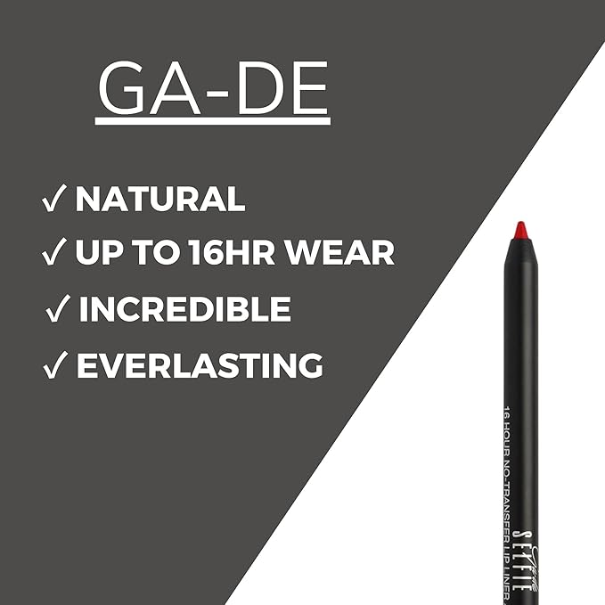 GA-DE Selfie 16 Hours Lip Liner, 862 - Long-Lasting, Transfer-Resistant Lip Liner Pencil - Lightweight, Creamy Soft Texture, High-Pigmented - 0.02 oz