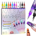 12 Color 3D Nail Art Pens Set, Nail Art Pens for Painting Nails Art Markers for Gel Nails