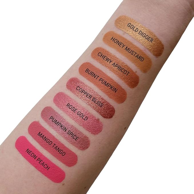 Aromi Yellow Gold Matte Liquid Lipstick | Long-Lasting Lip Color for Women, Apricot Squash Shade, Vegan, Waterproof, Burnt Pumpkin Shade (Honey Mustard)