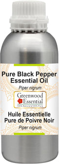 Greenwood Essential Pure Black Pepper Essential Oil (Piper nigrum) Steam Distilled 300ml (10.1 oz)