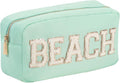 Travel Essentials Makeup Bag for Women Water-resistant Toiletry Organizer Nylon Cosmetic Pouch Preppy Stuff