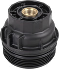 X AUTOHAUX Black Car Oil Engine Filter Housing Cap Cover Assembly 15620-36020 by XAUTOHAUX