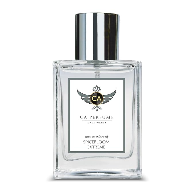 CA Perfume Impression of Spicebloom Extreme for Men Amber Spicy Fragrance Long Lasting Mens Cologne Eau De Parfum 1.7 Fl Oz 50ml