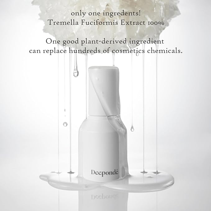 Signature Origin 100 Snow Mushroom Serum 1.69 fl.oz. 50ml, All-in-One Serum for Face with 100% Snow Mushroom extract for glass skin, Korean Skincare