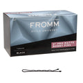 Fromm Style Artistry 2" Crimped Bobby Pins, Matte Black, 600 Hair Pins, Secure Hold, Suitable for All Hair Types and Lengths, Hair Accessories for Women