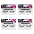 Ardell Double Up Wispies False Eyelashes - Black, Dramatic Volume, Wispy Lashes for a Full Look, 4 Pack