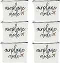6 PCS Travel Gifts for Women - Girls Trip & Weekend Bags for Women Traveler Sister Besties Vacation Holiday Bachelorette Party Cosmetic Bag
