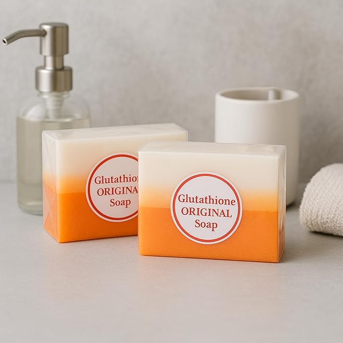 Relumins Glutathione Soap Bars - Holidays Deep Cleansing & Hydrating Soap for Smooth, Refreshed Skin - Gentle Exfoliating Formula for Face & Body - 2 x 150g Bars