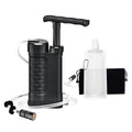 Portable Water Filter Pump, 0.01 Micron Manual Survival Water Purifier by Ginkin