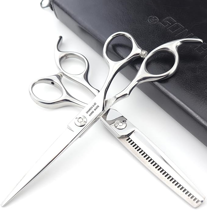 6/6.5-inch Professional Hair Clippers, Hairdressers, efficient Hair Clippers (6 inch-2pc-A)