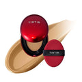 [*Mini Size*] TIRTIR Mask Fit Red Cushion Foundation | Full coverage, Weightless, Skin fit, Satin Glow Finish, Korean Makeup BB Foundation, beauty, Tattoo cover up, Buildable (#33W Ginger, 0.15 Fl Oz)