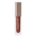 Beauty For Real Lip Gloss + Shine, Rebel Rebel - Deep Maroon Metallic - Non-Sticky Plumping & Hydrating Gloss - Light & Mirror In Cap - Contains Marine Collagen - 0.15 fl oz