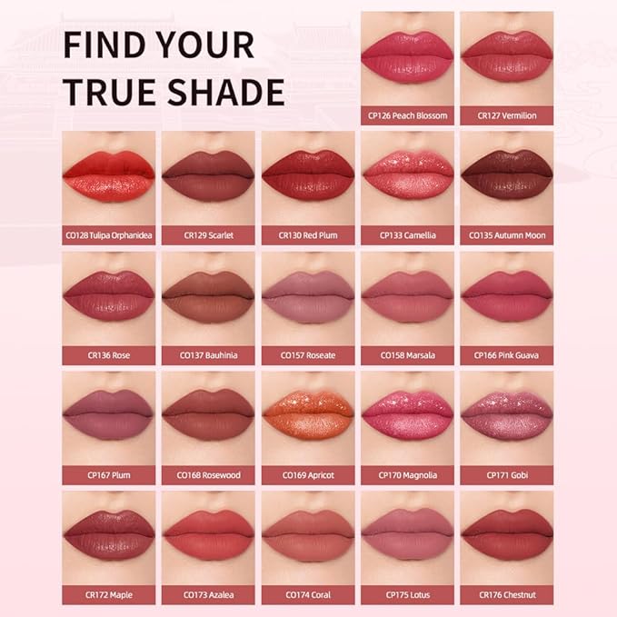 Catkin Moist Lipstick Hydrating High Impact Color Infused with Vitamin E and Avocado Oil Smooth Soft Texture Long Lasting Rose Glow Finish 136
