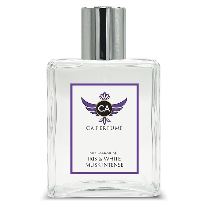 CA Perfume Impression of Jo M Iris & White Musk Intense For Women Replica Fragrance Dupes Eau de Parfum Spray Bottle 3.4 Fl Oz/100ml-X1