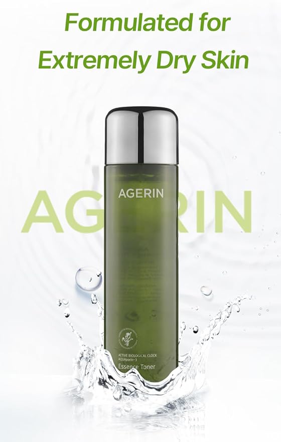 Essence Toner with Ageratum for Sensitive and Dry Skin, Anti-Itch, Steroid Free, Skin Trouble Care, Calming Skin, Refreshing, Hydrating, Purifying, Cruelty Free, Vegan (4.39 Ounces)
