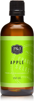 P&J Fragrance Oil | Apple Oil 100ml - Candle Scents for Candle Making, Freshie Scents, Soap Making Supplies, Diffuser Oil Scents