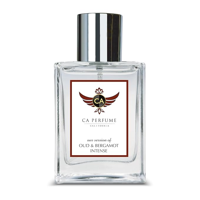 CA Perfume Impression of Oud & Bergamot Intense for Women and Men Long Lasting Unisex Fragrance Eau De Parfum 1.7 Fl Oz 50ml