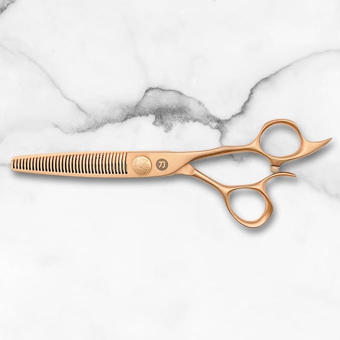 Saki Shears Gold Hair Thinning Shears - For Professional Hairdressers - Japanese VG 10 Cobalt Steel