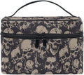 Makeup Bag, Grunge Skulls Travel Makeup Organizer Bag Cosmetic Cases Toiletry Bags for Girl Women Ladies