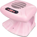 Air Nail Dryer with Automatic Sensor, 300W Timing Air Nail Fan Blow Dryer for Both Hands and Feet, Warm & Cool Wind Blower Dryer for Regular Nail Polish, Home and Salon Use No Harmful (Pink)