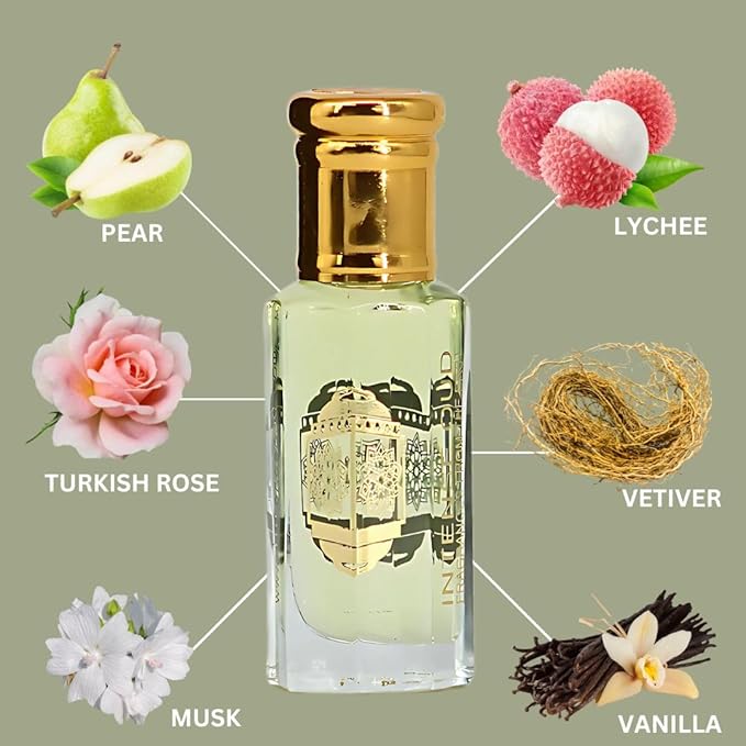 INTENSE OUD Dalya Long Lasting Arabian Perfume Oils for Women 12ML (0.40 OZ) Fragrance Oil with Floral & Fruity Notes, Deep Woody Vanilla Finish - Concentrated Perfume Oil With Black Gift Box