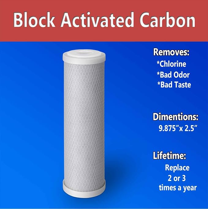 4 Standard Coconut Shell Block Carbon & 4 Four Layers of Filtration - Image 5