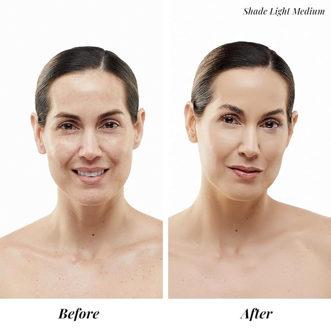 MagicMinerals AirBrush Foundation Set by Jerome Alexander – 3pc Set Includes Primer, Foundation and Kabuki Brush - Spray Makeup with Anti-aging Ingredients for Smooth Radiant Skin (Warm Medium)