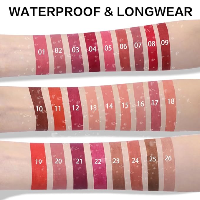 BINGBRUSH Matte Lip Crayon Set – Longwear, Waterproof, Velvet Finish, Built-in Sharpener, Smooth Lip Liner & Gloss (06#+19#, 2 Count (Pack of 1))