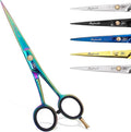 Hair Cutting Scissors-Professional Hairdressing Scissors for Women,Men,Hair Stylists,Salon,Barber- 6.5-Inch Stainless Steel Hair Scissors with Finger Rest (Classic Scissor Multi Titanium)