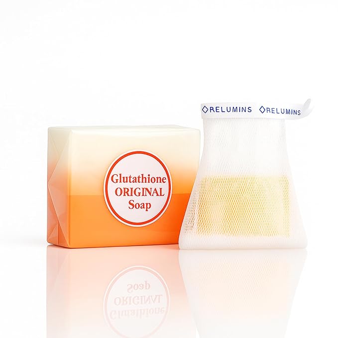 Relumins Glutathione Soap Bars - Holidays Deep Cleansing & Hydrating Soap for Smooth, Refreshed Skin - Gentle Exfoliating Formula for Face & Body - 150g w/Net