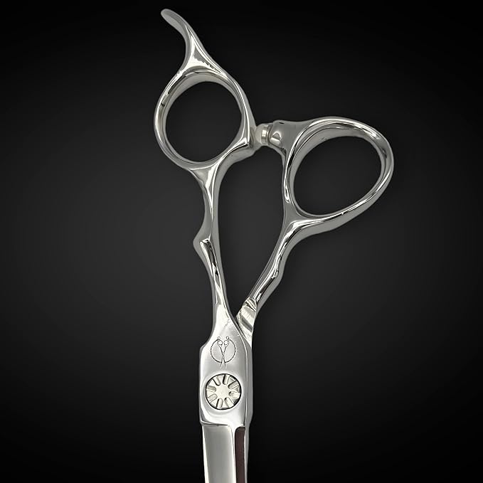 Set of Professional Hair Cutting Scissors in VG-10 Japan Steel - Includes Hair Cutting Scissors, Thinning Shears and Leather Case (7.0 Inch)