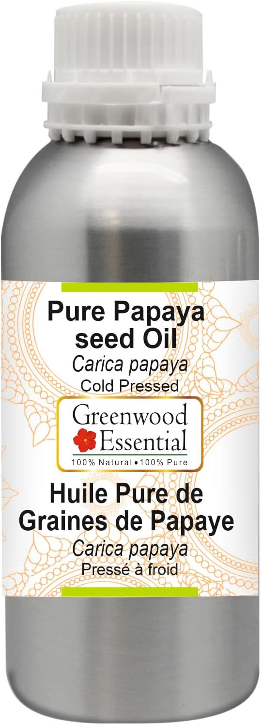 Greenwood Essential Pure Papaya Seed Oil (Carica Papaya) Cold Pressed 300ml (10 oz)
