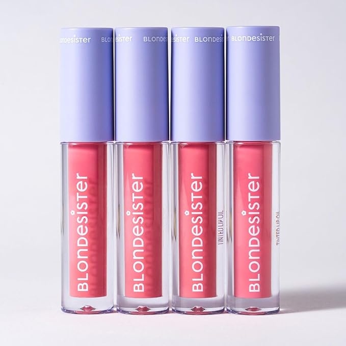 2-in-1 Sweet Gloss Tinted Lip Oil - Lip Oil for Women - Hydrating, Non-Sticky Formula with Light Color - 02 Pink Chocolate - 0.084 oz