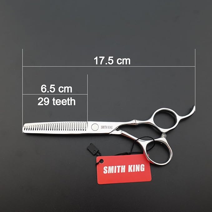6.0 Inches Professional hair cutting thinning scissors set with razor (Silver)
