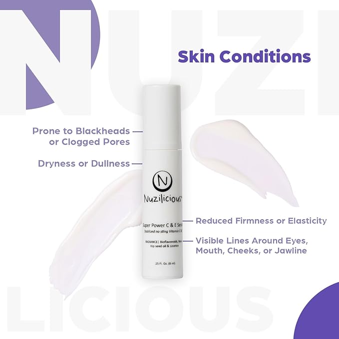 Professional Grade Super C & E Serum for Glowing Skin – Stabilized, Non-Stinging Vitamin C Formula – Vegan, Cruelty-Free, Anti-Dullness Face Serum, (0.25)