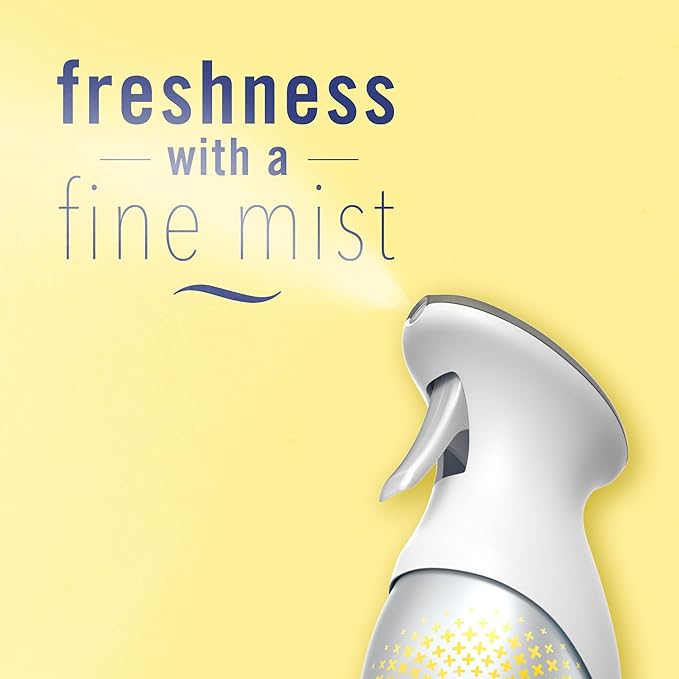 Febreze Air Mist Air Freshener Spray, Odor-Fighting Room Spray, Air Fresheners for Home and Bathroom and Kitchen, Aerosol Can, Kitchen Odor Fighter Scent, 8.8oz, 3 Count