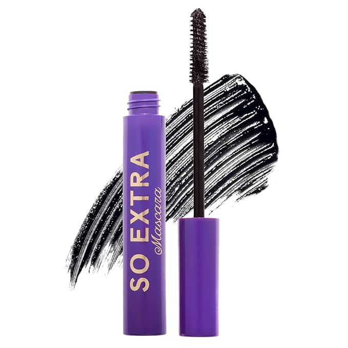 Winky Lux So Extra Mascara – Lengthening, Separating & Defining with Curling & Buildable Formula, Clump Free Volume, Ultra Matte Black, False Lash Effect, No Flaking or Smudging