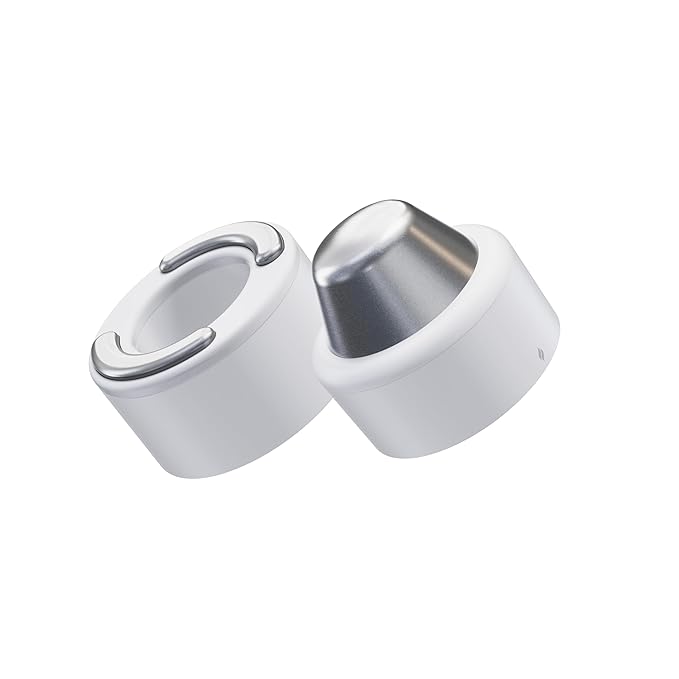 TheraFace PRO Hot and Cold Rings - Facial Therapy Care Device Attachment Kit to Improve Skin Radiance and Blood Flow and Reduce Face Tightening - Powered by Cryothermal Technology (White)