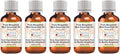 Greenwood Essential Pure Bergamot Mint Essential Oil (Mentha citrata) Steam Distilled (Pack of Five) 100ml X 5 (16.9 oz)