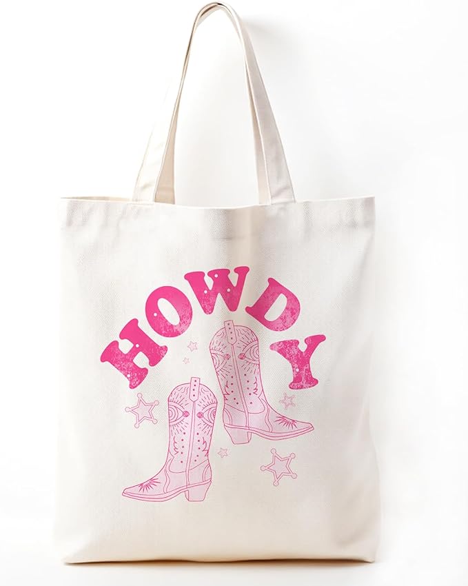 Cowgirl Western Tote Bag For Women, Cute Tote Bags, Cowgirl Accessories for Women, Western Gift