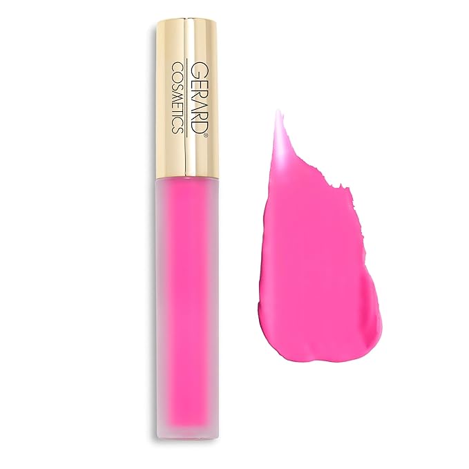 Gerard Cosmetics HydraMatte Liquid Lipstick Coachella, Hot Pink Lipstick with Matte Finish, Long Lasting and Non Drying, Super Pigmented Fully Opaque Lip Color
