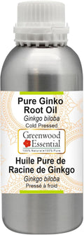 Greenwood Essential Pure Ginko Root Oil (Ginkgo biloba) Natural Therapeutic Grade Cold Pressed 630ml (21 oz)
